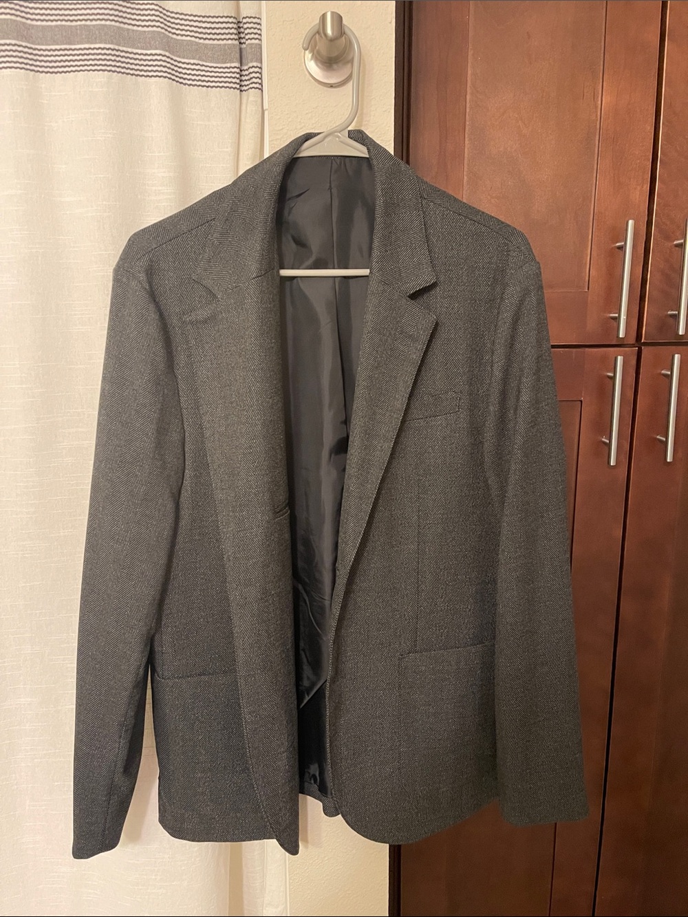 H&M Charcoal Gray Single-Breasted Blazer